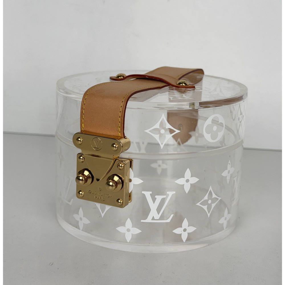 Louis Vuitton Monogram Scott Box Transparent Plexiglass Ornamental Case